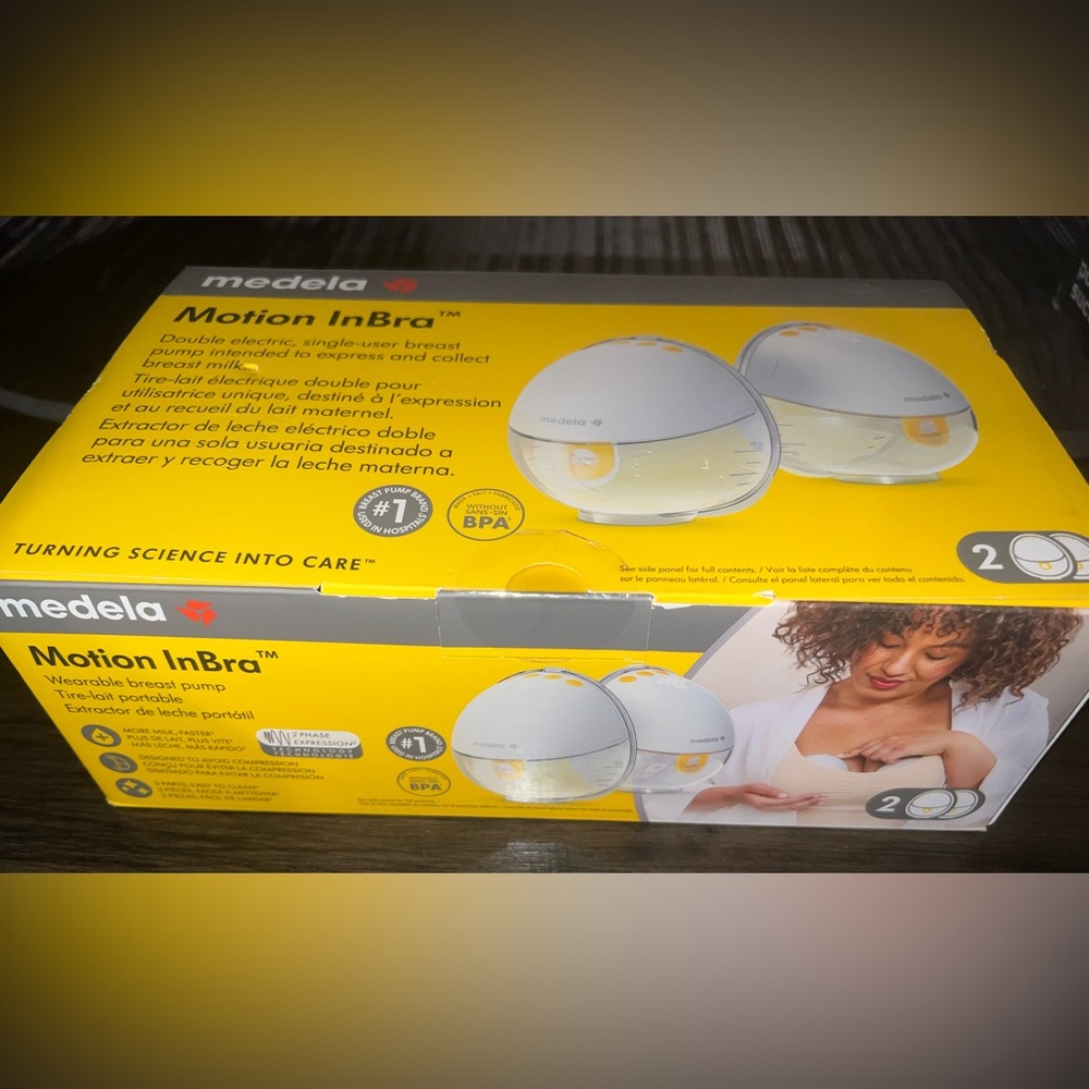 NEW Medela Motion InBra Wearable Electric Breast Pump – Rechargeable